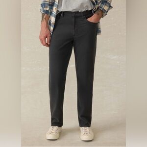 Faherty Stretch Terry 5-Pocket Pants Men’s Black - Size 30
